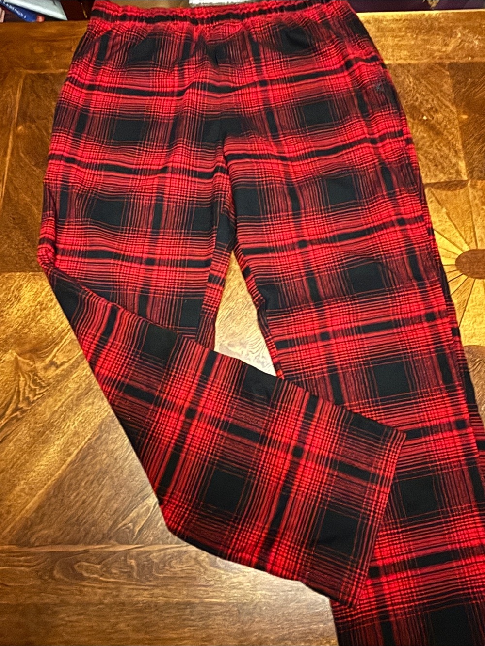 Express Red and Black Plaid Pajama Pants, Medium